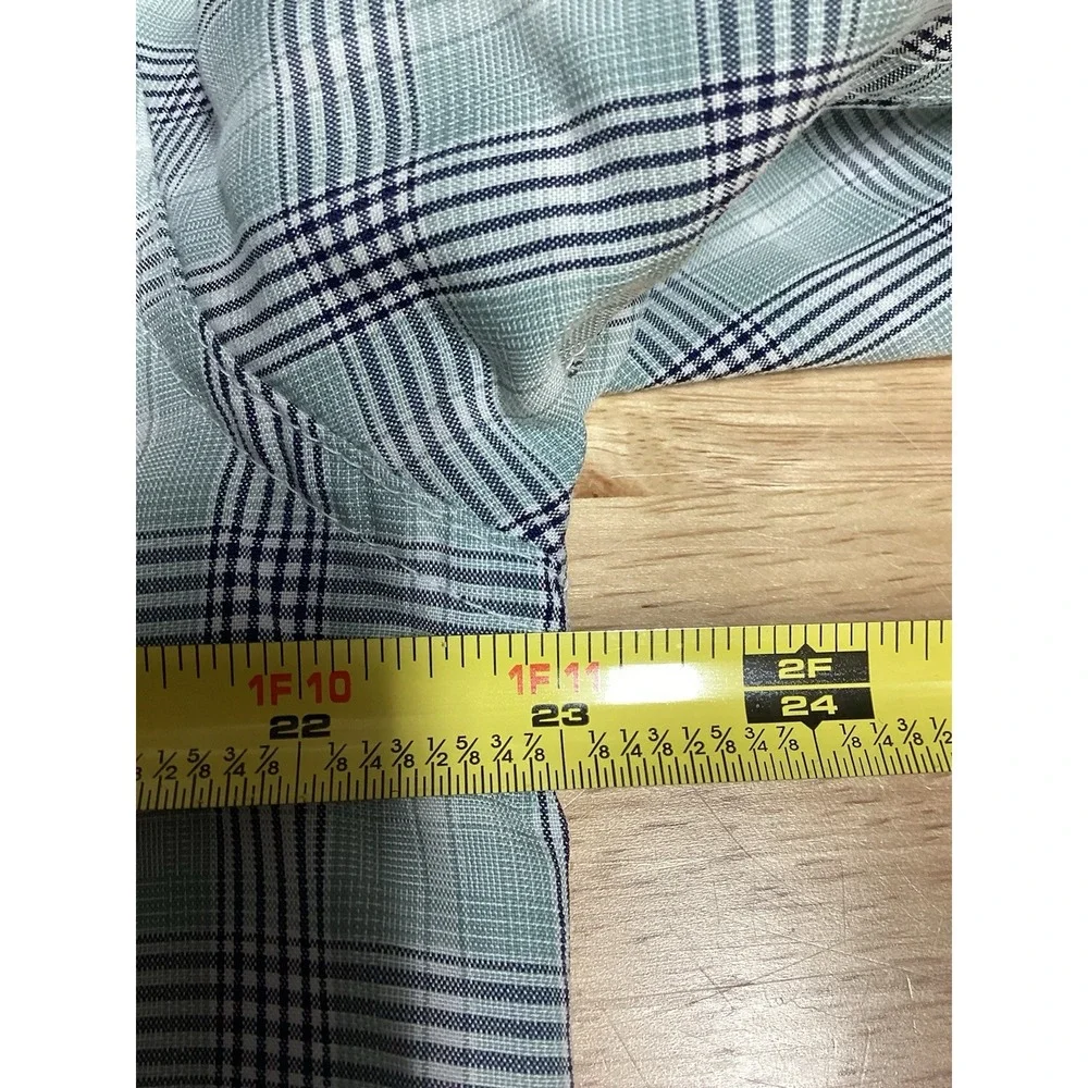 Men's The North Face Short Sleeved Performance Plaid Button Up Gray/black Large‎
